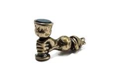 ANTIQUE ENGLISH GOLD HAND & CHALICE SHAPED FOB / CHARM c1800’s