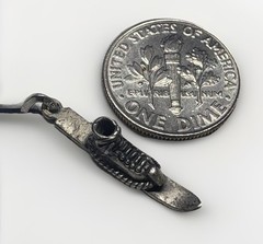 NEW & Vintage BEAU ski & shoe Charm Pendant 925 Silver 1950s-1970s