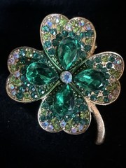 12pc Jewelry Lot Brooches Crystals Van Gogh Estate Excellent New