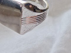 UNCAS VINTAGE MEN’S STERLING SILVER SIGNET RING NO MONOGRAM SIZ 7.5 RING RING