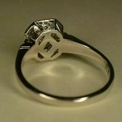 2.00Ct Art Deco Vintage Round Lab Created Diamond Engagement 925 Silver Ring