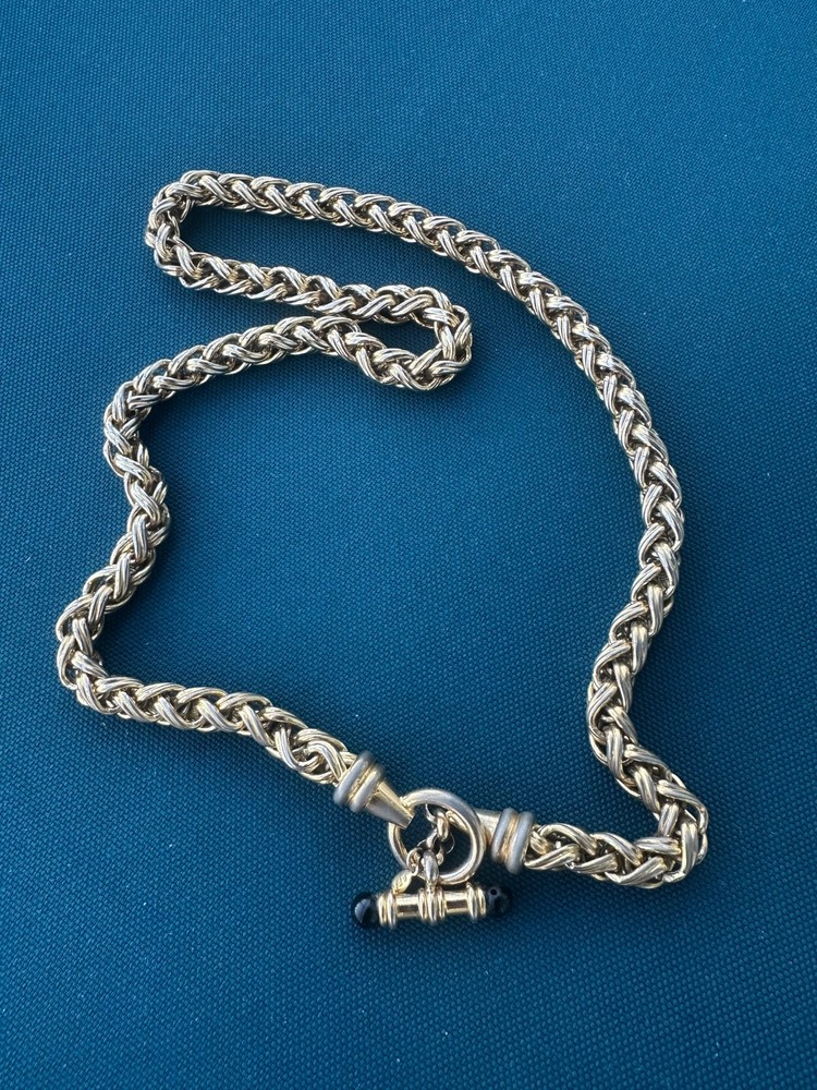 Vintage AFJ Italy Rope Chain Necklace