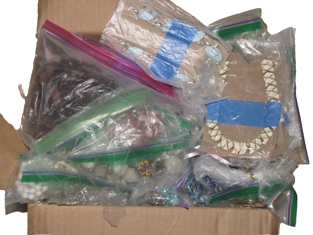 12lbs Bulk Lot Of 100+ Vintage Gold Plated Necklace Silver Modern Beaded Womens