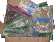12lbs Bulk Lot Of 100+ Vintage Gold Plated Necklace Silver Modern Beaded Womens