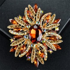 Unisex Vintage Flower Brooch Enamel Pin Antique Jewelry Gift Accessories