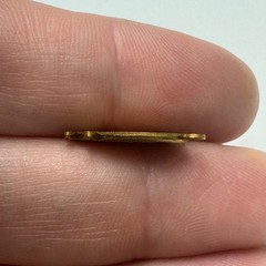 Vintage Horseshoe Wishbone Four Leaf Clover Charm Pendant Lucky Symbol Gold Tone