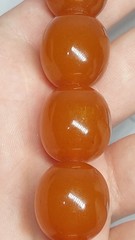 Vintage original Baltic amber beads, made in the USSR, honey color, 127 g