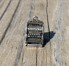 Vintage Danecraft Sterling Silver Cash Register Charm