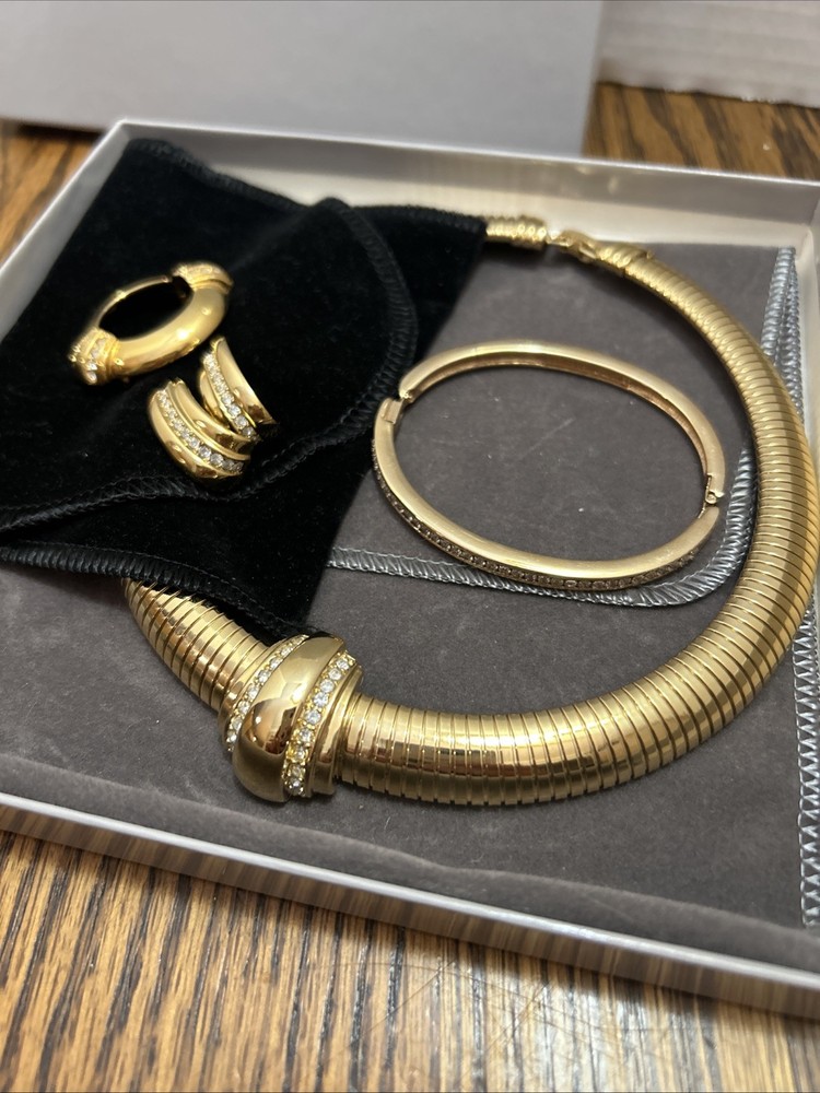 Vintage Avon 100th Anniversary 1886-1986 necklace, bracelet, brooch, earring set