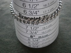 SU Curb Chain Link Vintage Shiny Silvertone Toggle T-Bar Bracelet 7.25″ ~ 14.8g