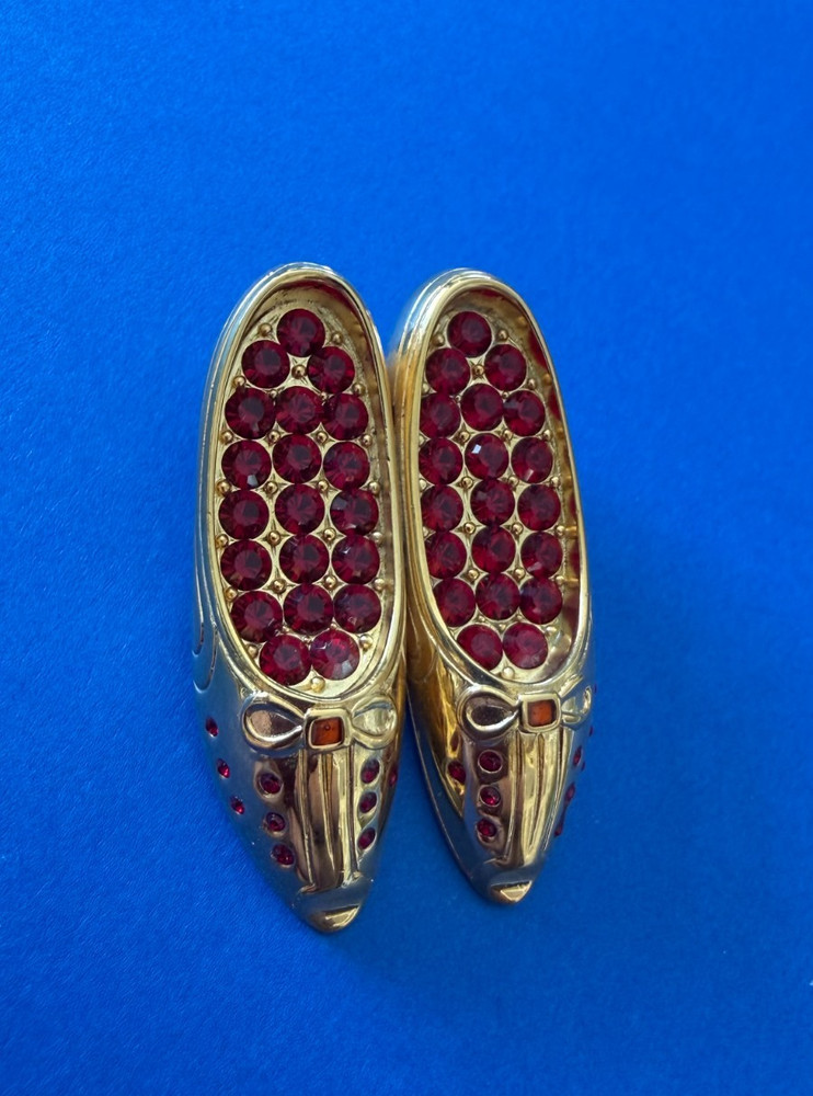 Berebi Ruby Shoe pin 1996 Sold By Edgar Berebi NOS COA BOX Vintage