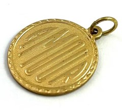 Vintage French Amour Charm Love Necklace Pendant Brass Metal Jewelry For Women