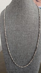 Vintage Sparkle Sterling Chain Necklace 925 Marked Chain Necklace