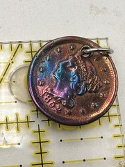 1852 United States One Cent Coin Pendant