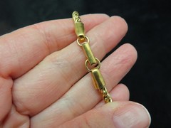 Vintage Gold Tone “FRANCO” Chain Statement Necklace