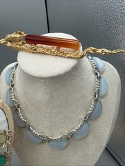 VTG 6 Lot Of Thermoset 6 Bracelets,3 Necklaces And 5 Pair Of Earrings,3 Pins