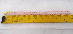 Pink 20” Bead Necklace, 6mm Beads, Hand Knotted, Gold-tone Clasp