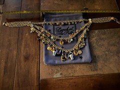 Lunch At The Ritz COCKTAILS Triple Strand Necklace; NEW, NEVER WORN, RARE!!!!