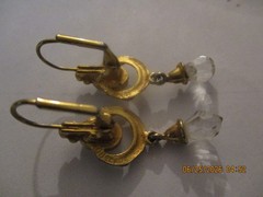 Berebi Vintage Women’s Gold Tone Crystal Drop Earrings