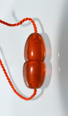 1970 RUSSIAN SOVIET BALTIC AMBER TWIST CLASP NECKLACE 老琥珀 PENDANT SUSPENSION PIN
