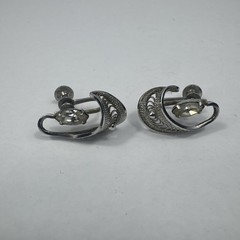 STERLING Vintage Signed Earrings Designer Costume Jewelry Estate Find