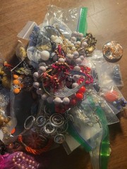 Vtg Lot Of Costume Jewelry & Misc For Parts Repair Crafts Some Wearable 4 Lbs
