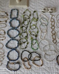 Mix Jewelry BRACELETS 66+ pc Lot, 3 Lbs,wearable, some with semi-precious stones