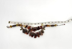 Vintage Artisan carnelian Agate Statement necklace
