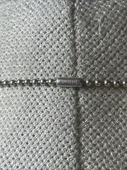 53. Vintage Sterling 925 Crescent Repousse Pendant Ball chain Necklac 14.5g, 22″