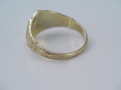 ANTIQUE VICTORIAN OB OSTBY BARTON 10K GOLD CHILD/ BABY SIGNET RING NO MONO sz 1