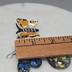 Glass Pendants Earrings Lot Murano Butterfly Re-seller Keep Some Give Some
