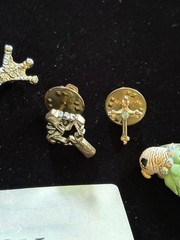 Lot of 16 Vintage Mixed Pins/Brooches Various Styles Some Marked All Wearable