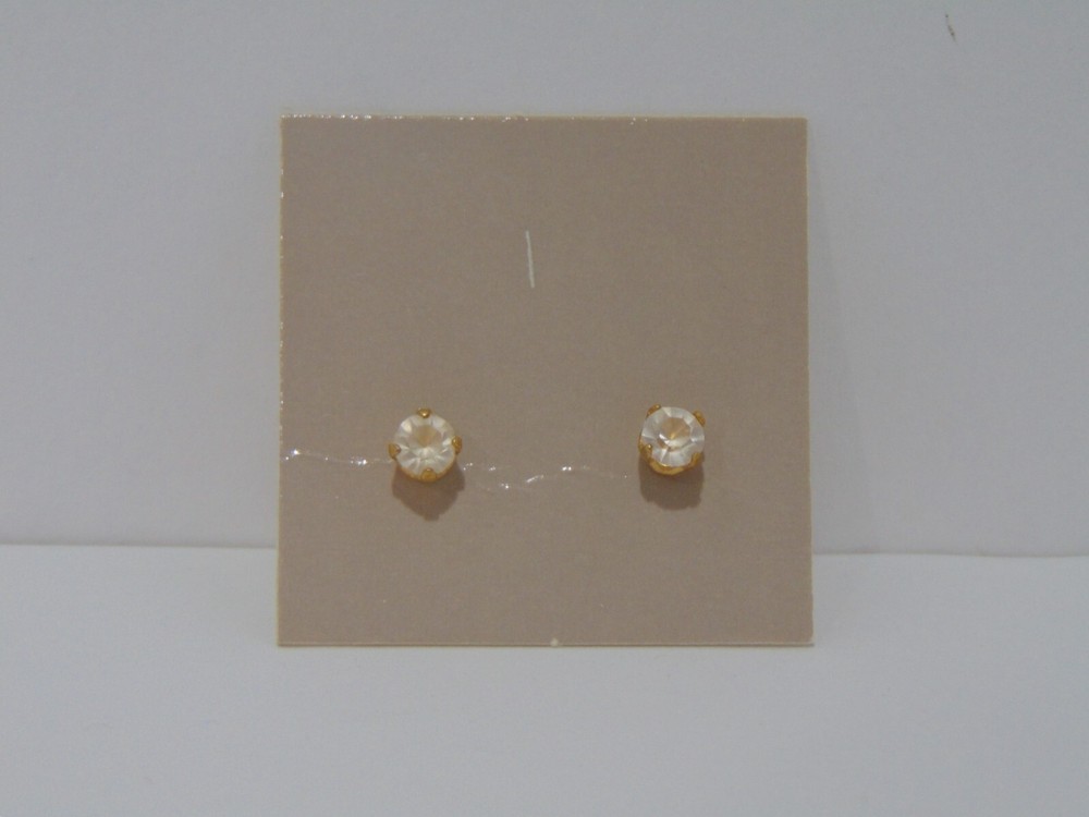 Avon Simulated Diamond Stud Earrings NOS 1984