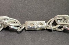 Vintage West German Eloxal Aluminum Triple Strand 58″ Statement Necklace