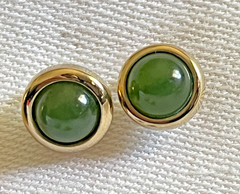 Vintage Lot of 4 Elegant Gold-Tone Earrings Various Colors Pierced Ears