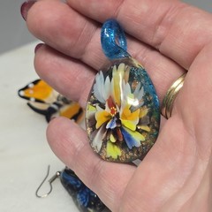 Glass Pendants Earrings Lot Murano Butterfly Re-seller Keep Some Give Some