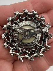 Vintage Jewelerama Brooch Lot Dog Flower Circle Wreath Pin