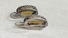 Серьги Крупные СССР серебро 875 звезда 3ФК
