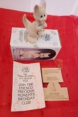 Vintage Collectable 1988 Samuel J. Butcher ENESCO HELLO WORLD Porcelain Figurine