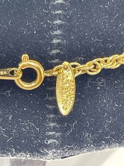 Vintage Sarah Coventry Necklace Chain Yellow Gold Tone Rope 30” Korea
