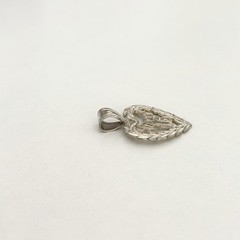 Vintage 925 Sterling Silver Sweet 16 Birthday Floral Heart Charm Pendant
