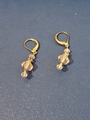 Sterling Silver Crystal Dangle Earrings