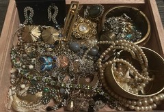 Estate Jewerly Wind Up Watch Stamped/ Signed & Unsigned Untested Lot #9