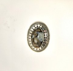 Sweet Little Moss Agate Pin Pendant