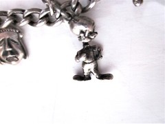 Sterling Silver Charm Bracelet Antique- Lil’ Eightball + 11 Other S/S Charms