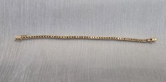 JOAN RIVERS Vintage Purple Lavender Crystal Rhinestone Tennis Bracelet 7.5″
