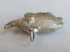 8.4g HEAVY VINTAGE 3D STERLING SILVER LUCKY ELEPHANT CHARM GOOD LUCK