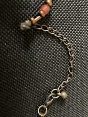Victorian Reproduction Style Choker Old Gold and Faux Crystals in Rose Pink