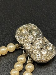 Vintage 3 Stranded Faux Pearl Necklace, Very Delicate, Light And Lovely!