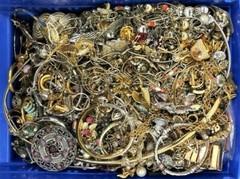 10 Pounds Unsorted Jewelry Making Lot Some Wearable Resell Mixed In Junk Tangled